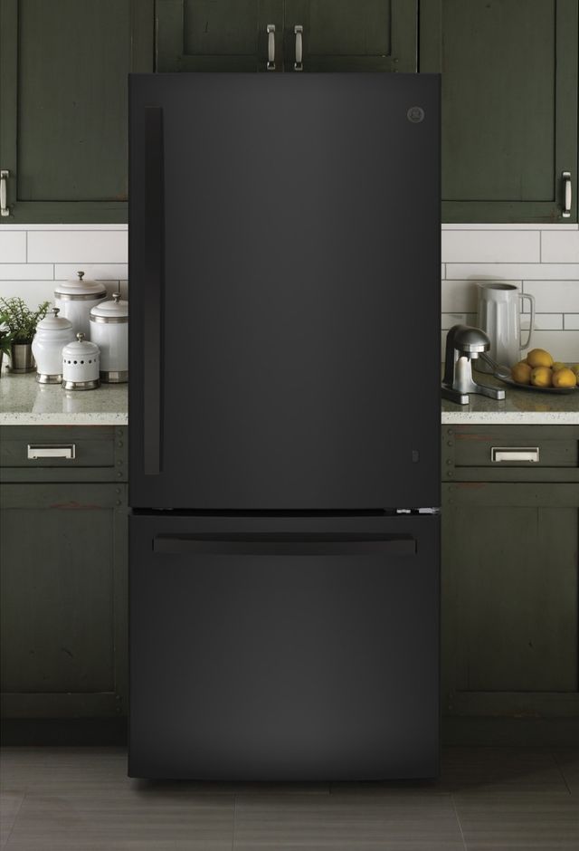 GE® Series 20.9 Cu. Ft. Bottom Freezer Refrigerator-Stainless Steel-GDE21EGKBB *Scratch and Dent Price $1227.00 Call for Availability* 9