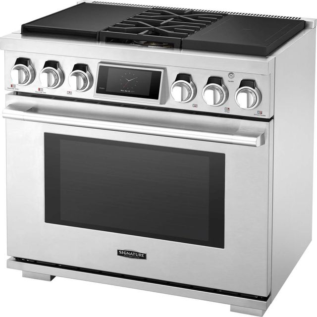 Signature Kitchen Suite 36" Stainless Steel Pro Style Dual Fuel Range-2