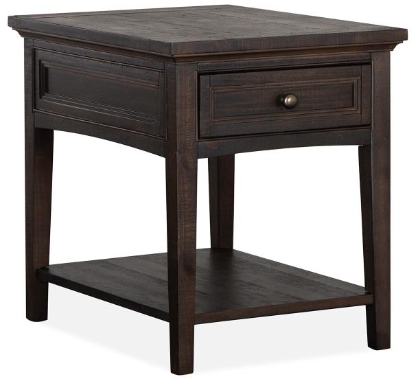 Magnussen Home® Westley Falls Graphite End Table | St. Joseph Furniture ...