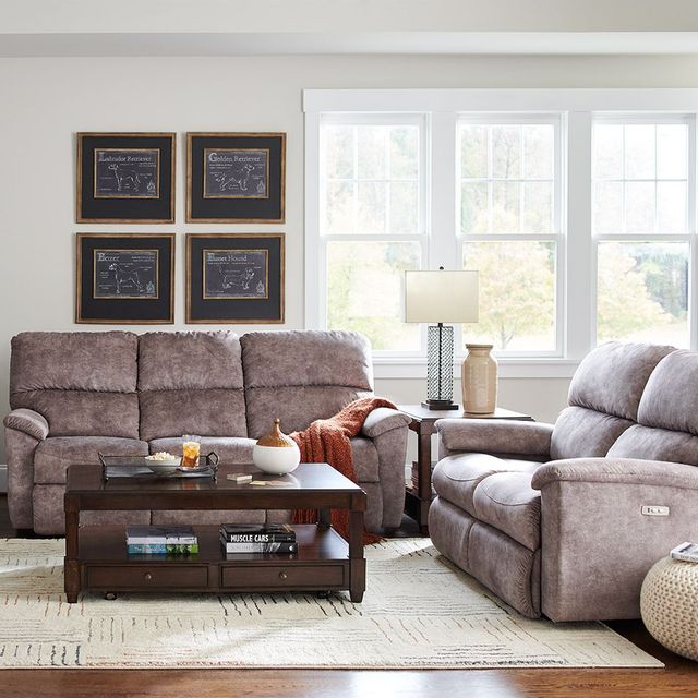 La-Z-Boy® Brooks Ash Power Reclining Sofa with Headrest 6