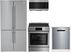 Beko 4 Piece Stainless Steel Kitchen Package-BEKITBFFD3626SS