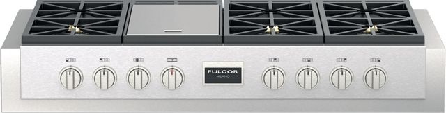 Fulgor® Milano Sofia 48" Stainless Steel Pro Gas Rangetop 0