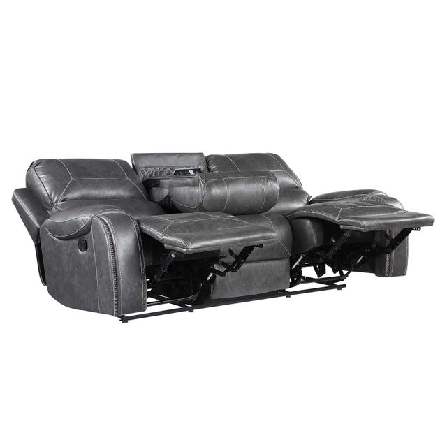 Steve Silver Co. Keily Grey Reclining Sofa with Dropdown Table-2