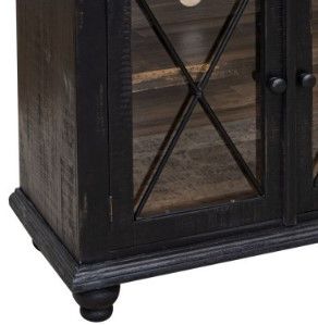 International Furniture Direct Vintage Charcoal 70" Console-2