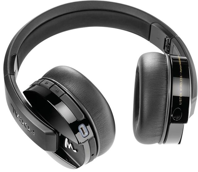 Focal® Black High Gloss Premium Wireless Headphones 1