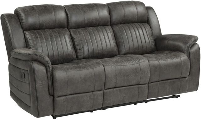 Centeroak Gray Double Reclining Sofa 0