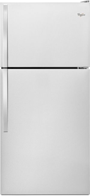 Whirlpool® 30 in. 18.2 Cu. Ft. Monochromatic Stainless Steel Top Freezer Refrigerator