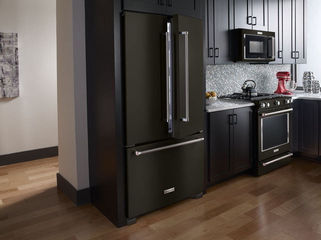 KitchenAid® 1.9 Cu. Ft. Black Stainless Steel with PrintShield™ Finish Over The Range Microwave Hood Combination 3
