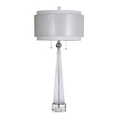 Style Craft Quinn White Table Lamp
