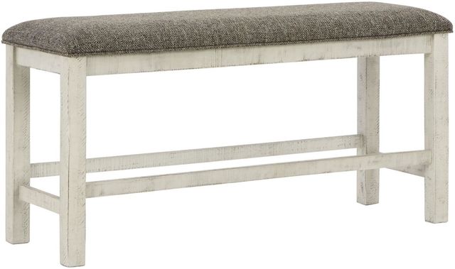 Benchcraft® Brewgan Two-Tone Counter Height Chair Bench