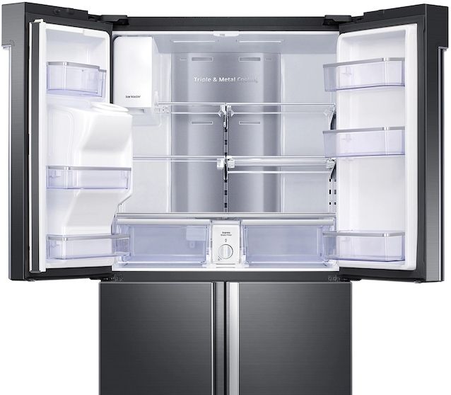 Samsung 27.9 Cu. Ft. Fingerprint Resistant Black Stainless Steel Capacity French Door Refrigerator-1