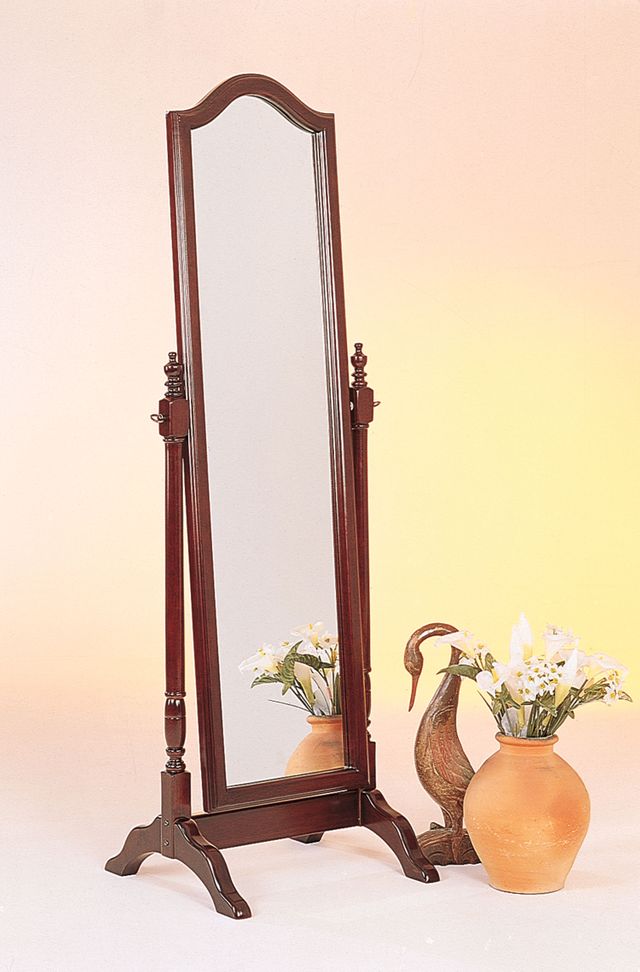 Coaster® Merlot Rectangular Cheval Mirror 1