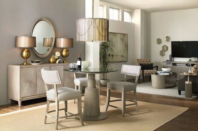 Hooker® Furniture Elixir Soft Gray Round Dining Table 3