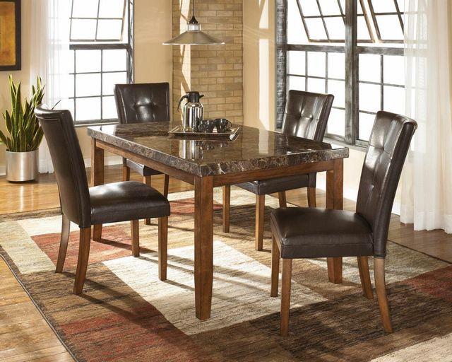 Signature Design by Ashley® Lacey Medium Brown Dining Table 5