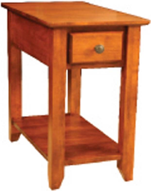 Archbold Furniture Alder Shaker Chairside Table