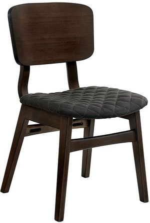 Furniture of America® Shayna Gray Walnut/Espresso 2-Piece Side Chair Set