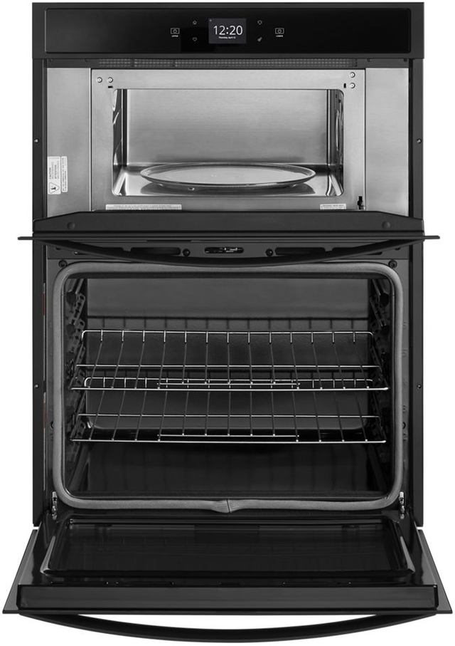 Whirlpool® 27" Black Oven/Micro Combo Electric Wall Oven 1