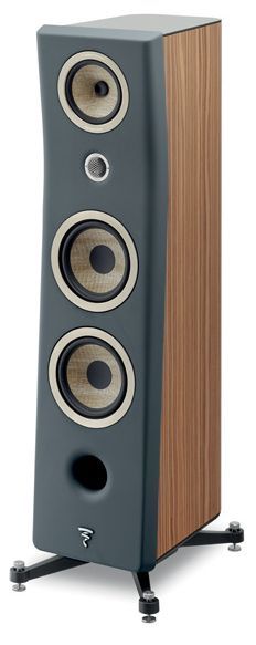 Focal® Kanta N°3 Walnut Veneer Dark Grey 3-Way Floor Standing Speaker