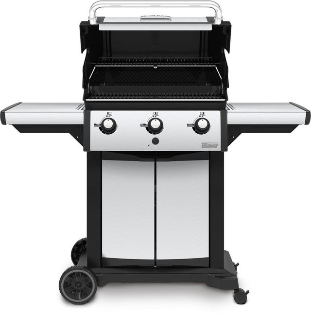 Broil King® Signet™ 320 Black with Stainless Steel Free Standing Grill 2