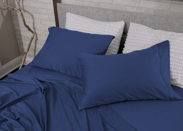Bedgear® Hyper-Cotton™ Navy Split King Sheet Set 4