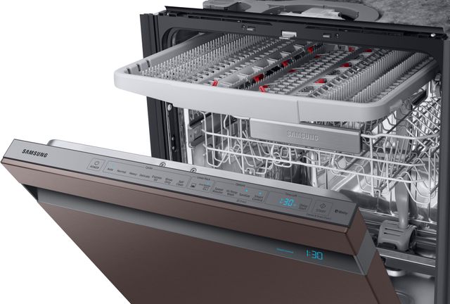 Samsung 24" Fingerprint Resistant Tuscan Stainless Steel Top Control Built In Dishwasher 6