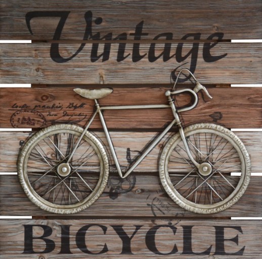 Crestview Collection Vintage Bike 1 Brown Wall Décor