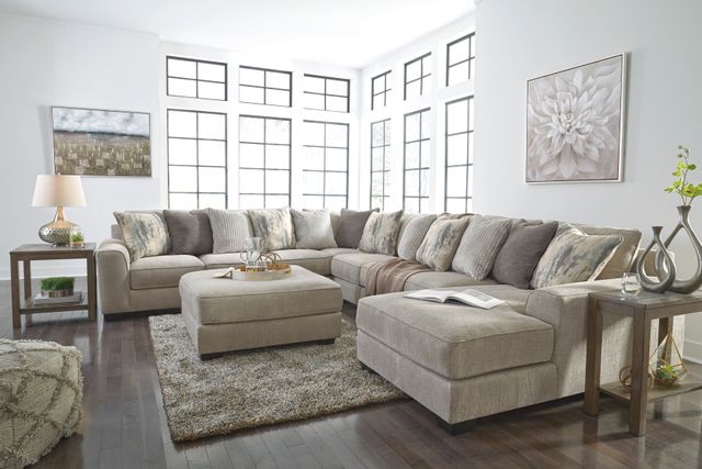 Benchcraft® Ardsley 5-Piece Pewter Sectional with Chaise 14