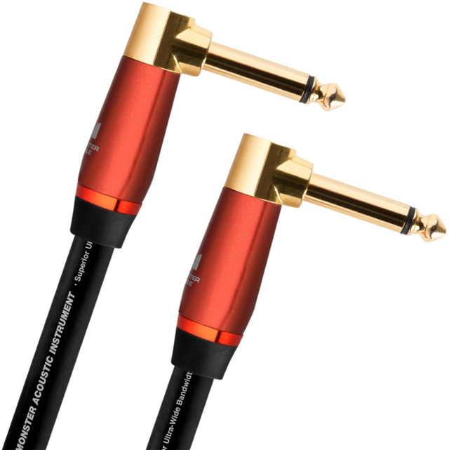Monster® 8" Prolink® Acoustic® Pro Audio Angled Instrument Cable