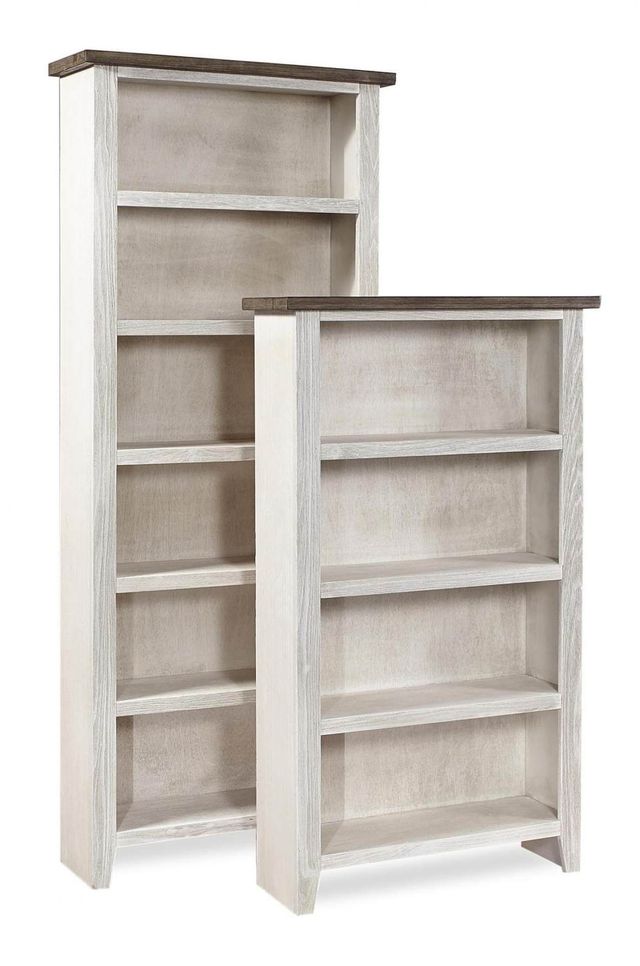 Aspenhome® Eastport Drifted White 60" Bookcase with 3 fixed shelves 1