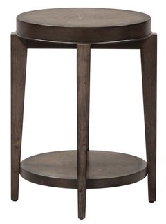 Liberty Furniture Penton Espresso Stone Oval Chair Side Table