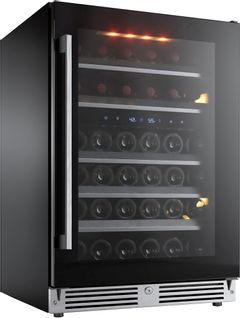 XO 24" Designer Black Glass Wine Cooler