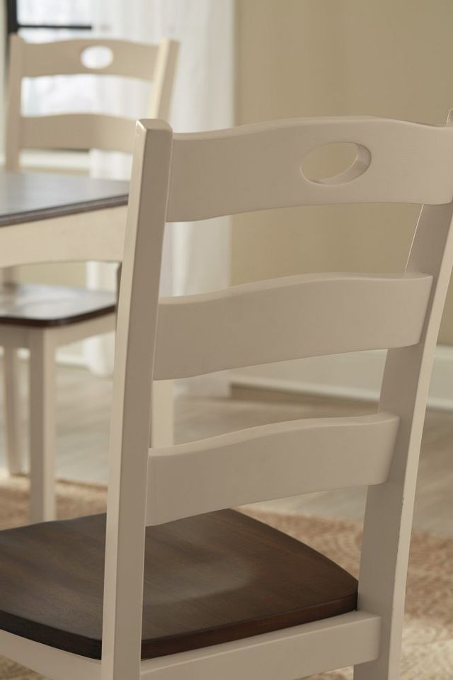 Signature Design by Ashley® Woodanville Cream/Brown Dining Side Chair-3
