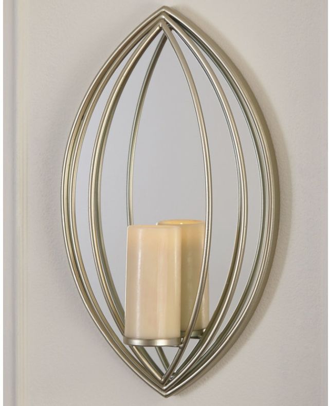 Signature Design by Ashley® Donnica Silver-tone Wall Sconce 1