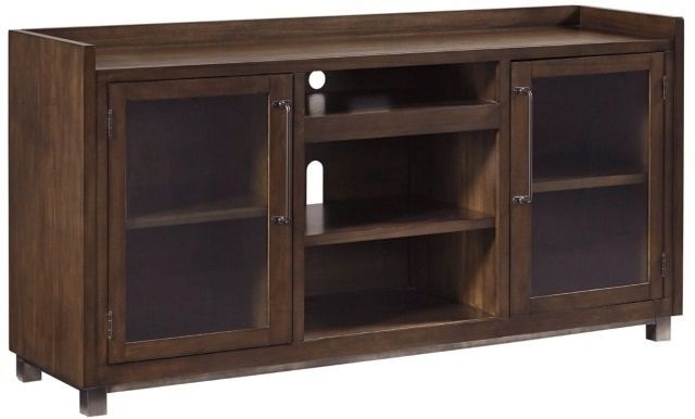 Signature Design by Ashley® Starmore Brown 70" TV Stand with Electric Fireplace-0