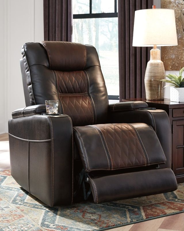 Signature Design by Ashley® Composer Brown Power Recliner with Adjustable Headrest 10