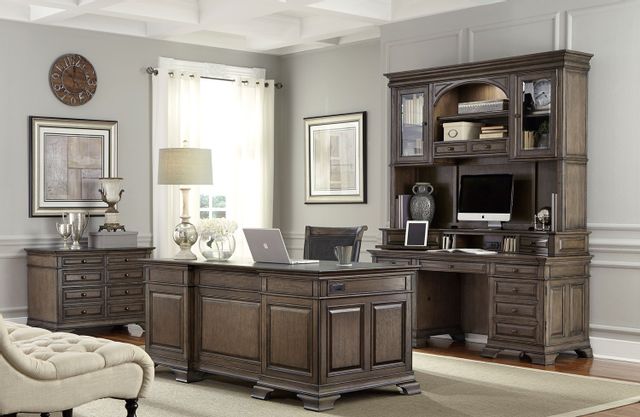 Amish Aspen Executive Home Office Furniture Set