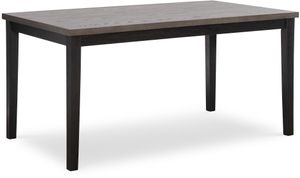 Home Furniture Outfitters Ansel Black/Gray Dining Table