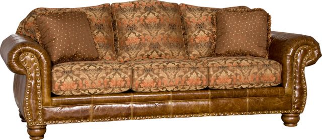 Mayo Leather/Fabric Sofa 1