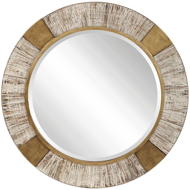 Uttermost® by Grace Feyock Reuben Gold Round Mirror-0