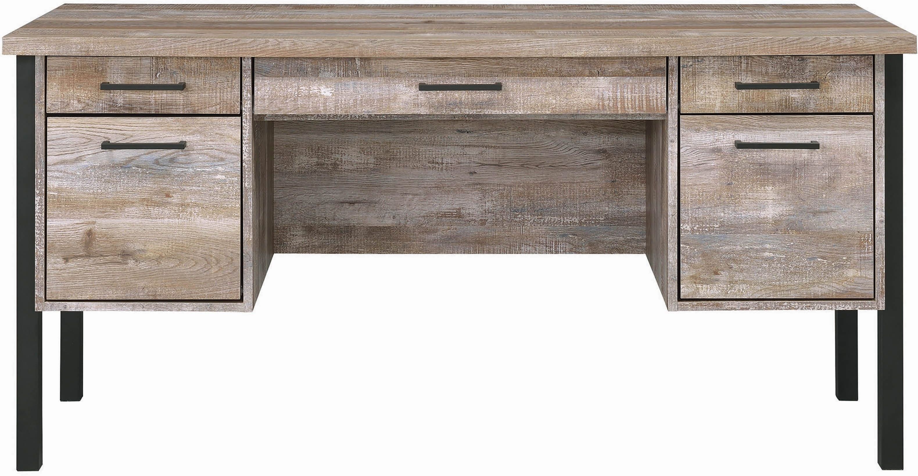 desk weathered oak