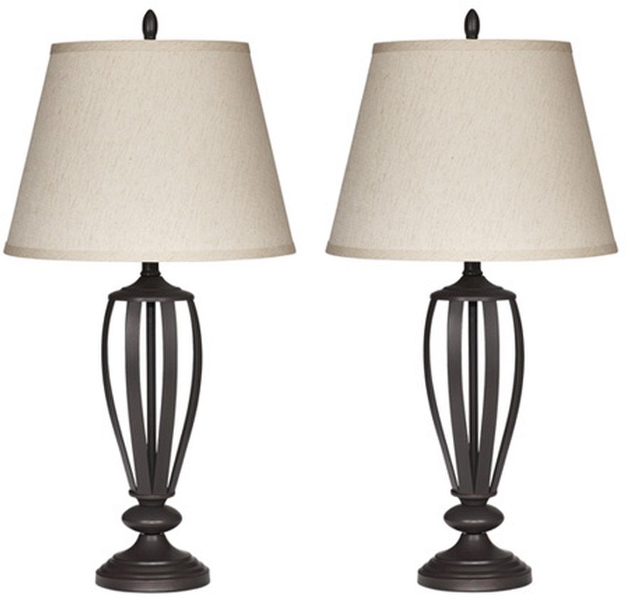 Signature Design by Ashley® Mildred Set of 2 Bronze Table Lamps