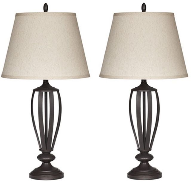 Signature Design by Ashley® Mildred 2-Piece Bronze Table Lamps-0