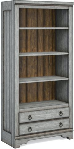 Flexsteel® Plymouth® Distressed Graywash File Bookcase