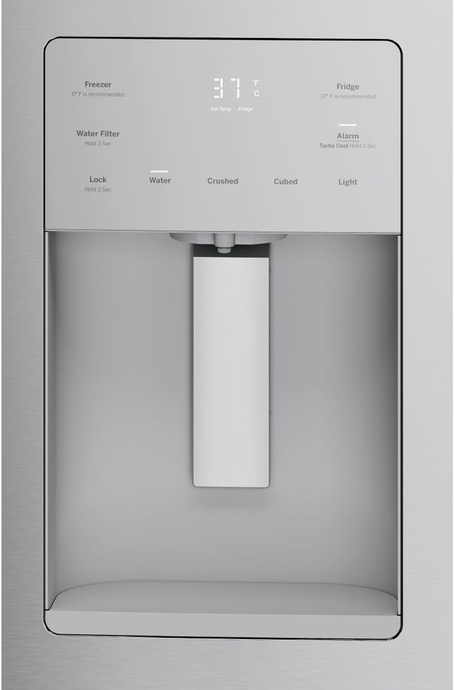 GE® 17.5 Cu. Ft. Stainless Steel Counter Depth French Door Refrigerator 30