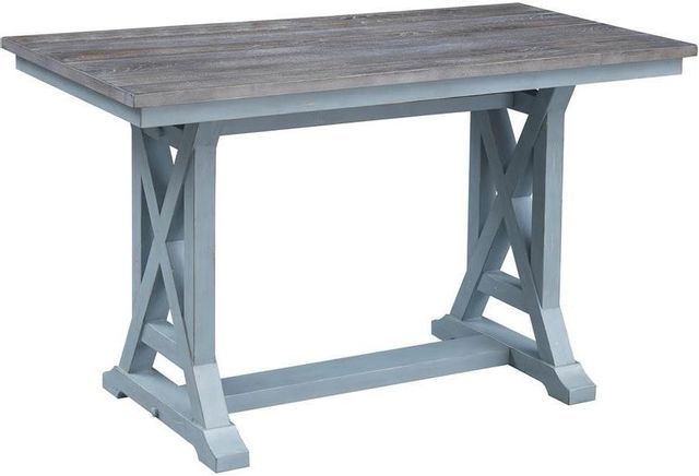 Coast2Coast Home™ Bar Harbor Blue/Brown Counter Height Dining Table 0