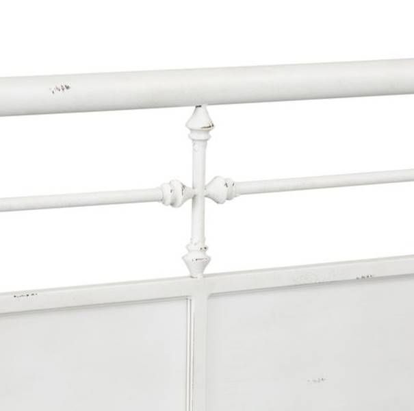 Liberty Vintage Antique White Twin Metal Day Youth Bed 3