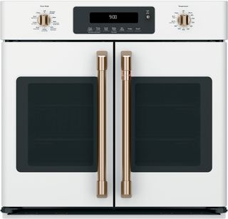 Café™ 30" Matte White French Door Electric Single Oven Built In