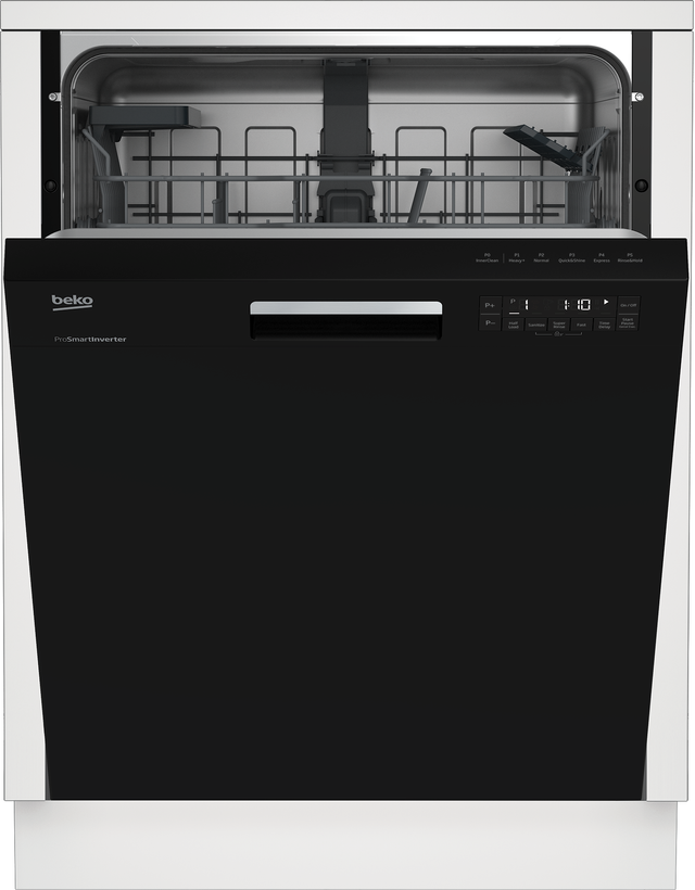Beko 24" Black Built In Dishwasher-1