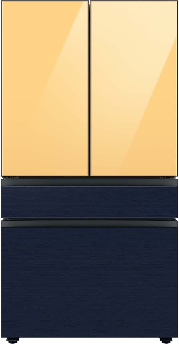 Samsung Bespoke 36" Navy Steel French Door Refrigerator Middle Panel 7