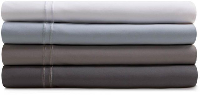 Malouf® Woven™ Supima® Premium Cotton Smoke Split King Sheet Set 1